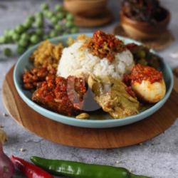 Nasi Lemak Medan Super Komplit