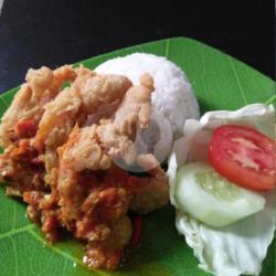 Nasi Udang Crispy Sambal Bawang