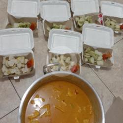 Ketupat Sayur Telur Kentang Tahu