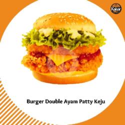 Burger Patty Ayam Keju Double