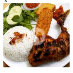 Nasi Ayam Bakar Rica Lalapan