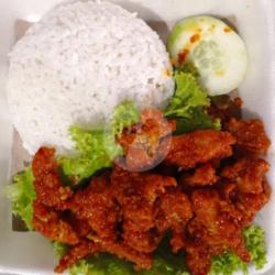 Nasi Chiken Pok Bumbu Pedas