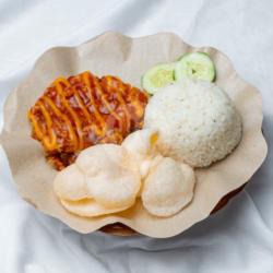 Ayam Geprek Spicy Cheese   Nasi