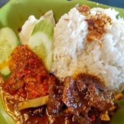 Rica-rica Kepala Bebek   Nasi (beli 10 Gratis 1)