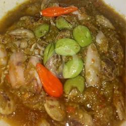 Sambel Hijau Cumi Pete Pedas Ambyar