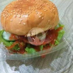 Burger Sosis Saus Pedas