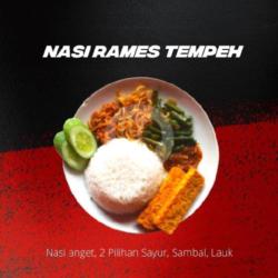 Nasi Rames   Tempe