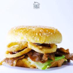 Buners Beef Slice Burger   (free Fries)