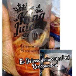 Es Blewah Cincau Hitam Selasi (cocopandan/orange/melon)