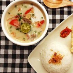 Soto Santan Kikil   Nasi Putih