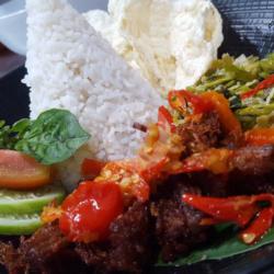 Dendeng Balado Tumis Bunga Pepaya