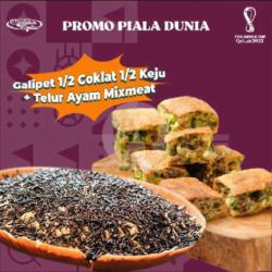 Piala Dunia A(martabak Galipet 1/2 Keju 1/2 Coklat   Telur Ayam Mix Meat L)