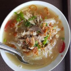 Sop Ayam Campur Spesial (   Nasi   Soun / Bihun   Tahu / Tempe Bacem   Krupuk)