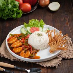 Shrimp/squid Rice Mashroom
