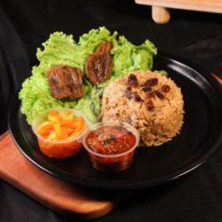 Nasi Kabsah Kambing Reguler Basmati Premium Impor Arab Saudi Free Es Teh