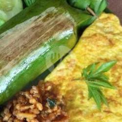 Nasi Bakar Ayam Suir  Telur Dadar