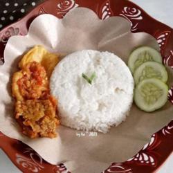 Nasi Putih   Tahu Tempe   Sambel Terasi