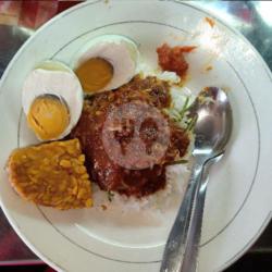 Nasi Pecel Telor Asin   Tempe