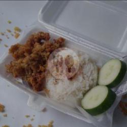 Nasi Kulit Crispy Ayam Bakar