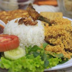 Paket Nasi Ayam Serundeng Sambal Dowerrr