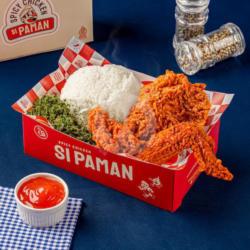 Paket Nasi Dua Ayam Spicy
