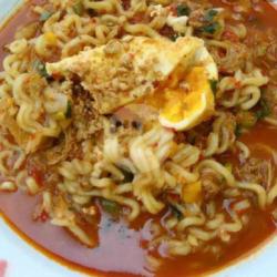 Mie Kari Ayam Pedas Kuah Tumis