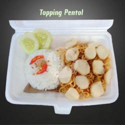 Indomie Goreng   Pentol   Nasi