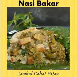 Nasi Bakar Jambal Cabai Hijau