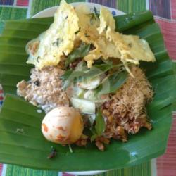 Nasi Pecel Lauk Telur Bali Teh Hangat