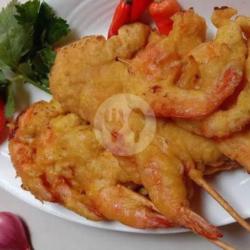 Nasi Padang Udang Tusuk Kremes