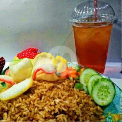 Paket D (nasgor Ayam Mie Goreng Biasa Es Teh 1)