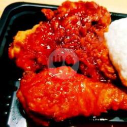 Paket A : Chicken Fire Wings   Nasi