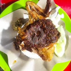 Nasi Ayam Dada Sambal Ijo Bumbu Bebek Pedas