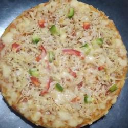 Chicken Mozarella Pizza Non Msg Dan Pengawet Matang Sz Medium