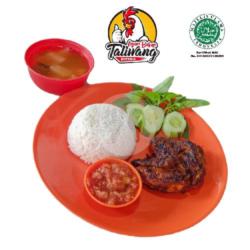 Ayam Bakar Pedas Manis   Nasi   Sayur Asam