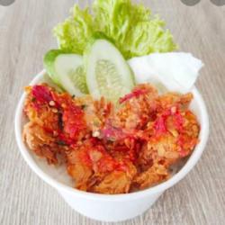 Rice Bowl Ayam Fillet Geprek