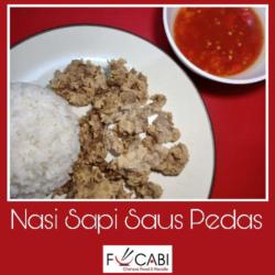 Nasi Sapi Saus Pedas