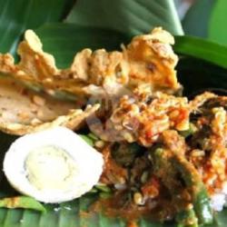 Nasi Pecel Campur   Telor