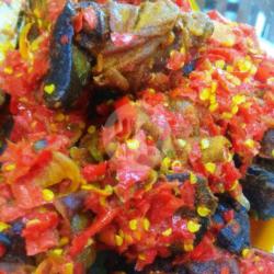 Nasi Bungkus Ati Ampela Balado Komplit   Es Tes Manis