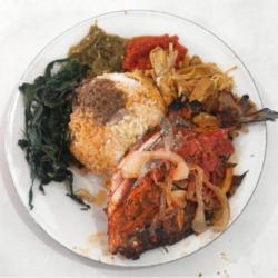 Nasi Ikan Bakar Bawal Bakar