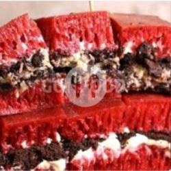 Red Velvet 1/2 Keju 1/2 Coklat Susu Special Kombinasi