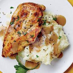 Grilled Chicken Breast   Fries   Tea