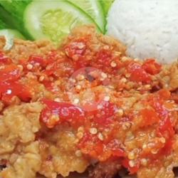 Pkt Nasi Dada Fillet Crispy Geprek