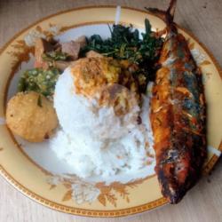 Nasi Kembung Bakar   Perkedel