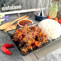 Nasi   Daging Sapi Gongso   Free Sambal