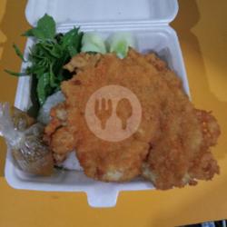 Nasi Chicken Katsu Sambelmercon Lalap