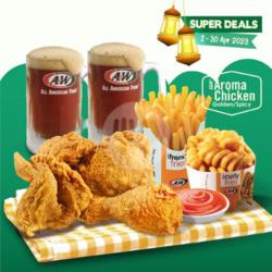 Super - 4 Aroma Chicken, Fries & Rb