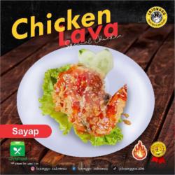 Chiken Lava Sayap Tanpa Nasi