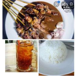 Paket Hemat Sate Kambing ( Sate 10 Tusuk   Nasi   Es Teh )