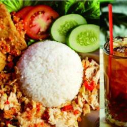 Paket Ayam Geprek Tahu Tempe   Es Teh